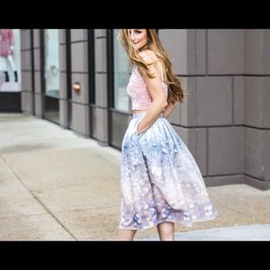 Chicwish sparkle A-line skirt